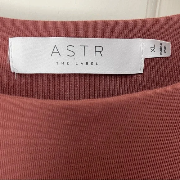 ASTR the Label Westwood Dress XL Pink Cutout Midi Stretch Jersey Sexy Revolve - Picture 6 of 8